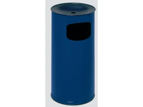 Combi-Asbak 44 Liter HxØ 710x355mm Ral5010 Blauw