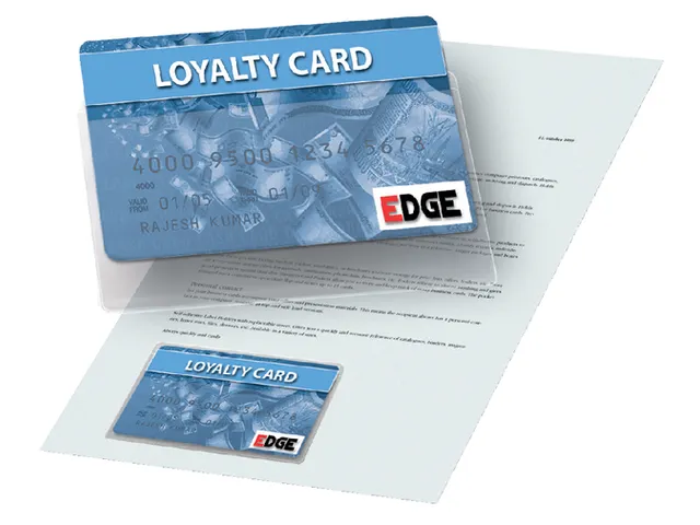 Visitekaarttas Djois 105x60mm zelfklevend bovenkant open transparant 1