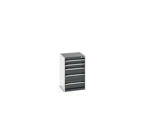 ladekast HxBxD 800x525x525mm 5laden romp RAL7035 front RAL7016