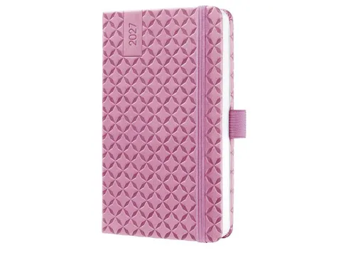 Agenda semainier Flair A6 2027 (NL/FR/EN/DU) Petal Pink Hardcover