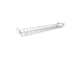 kabelbak,v. bureau,HxBxD 70x1400x160mm,v. tafel B 1800mm,zilverkleurig