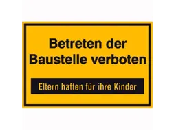 aanwijzingsbord,Betreden van de bouwplaats verboden,aluminium gemerkt