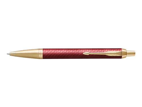 Balpen Parker IM Premium Red Lacquer GT Medium Blauwe inkt