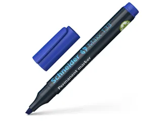 Permanent marker Schneider Maxx 133 schuin 1-4mm blauw - 7