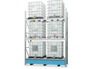 Stelling Opvangbak Staal 1780x1300x645mm Ktc/ibc-Opslag Rooster Verz. - 2