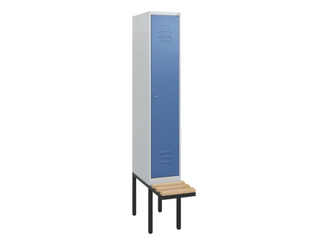 locker met bank,HxBxD 1950x300x815mm,1vak,vak B 300mm,cil.-slot
