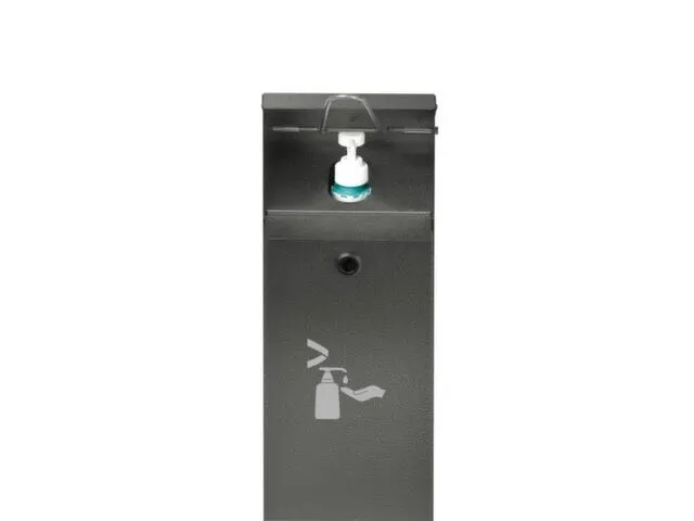 ontsmettingsmiddeldispenser HxBxD 1147x180x130mm v. 1l v. buiten