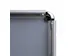 Cadre clipsable standard 70x100cm Coins biseautée Argent 25mm