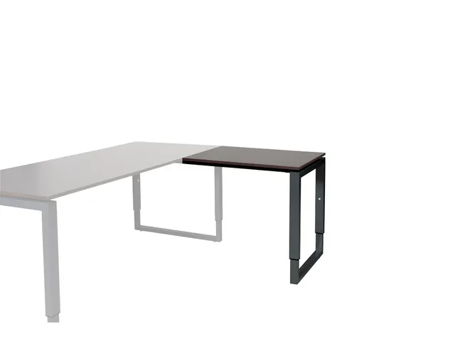 Domino Plus Aanbouw Hoogte Verstelbaar 800x600mm Logan Eiken Zwart