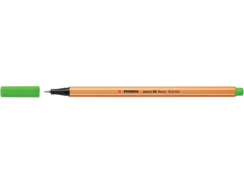 Fineliner STABILO point 88/033 neon groen 0.4mm