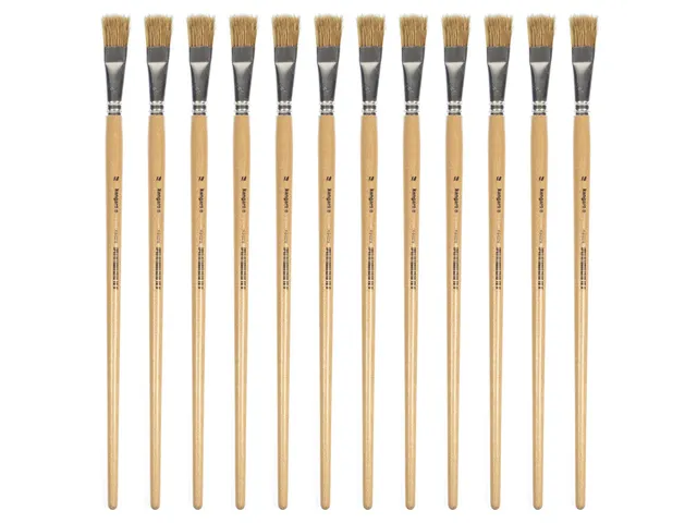 Lyonse penseel Kangaro #18 gelakt hout doos a 12 stuks