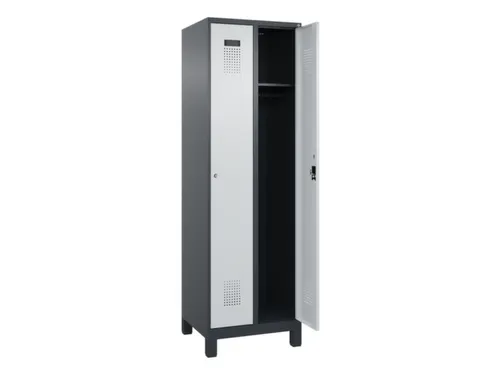 locker,HxBxD 1950x600x500mm,2vak,vak B 300mm,cil.-slot,voeten