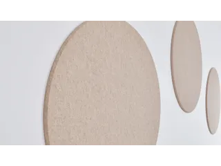 Akoestisch PET-vilt rond plafondpaneel Ø120cm Beige - 5