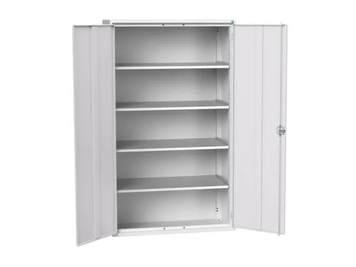 universele kast,HxBxD 2000x1300x550mm,4xStalen bodem,draaigrendelslot