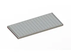 legbord van plaatstaal,v. breedvakstelling,BxD 1700x800mm,vakl. 500kg