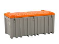 Opbergbox 750l H 800 x 1700x 840mm Met Zijdeur Grijs/Oranje