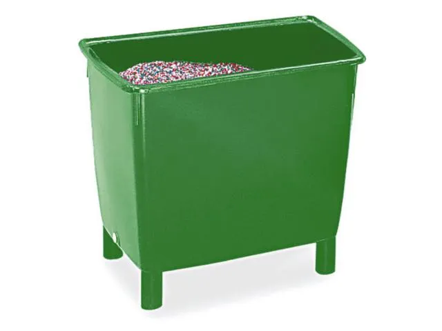 Hoekige Opslagbak Onderrijdbaar Hxbxd 685x790x605mm 210 Liter Groen