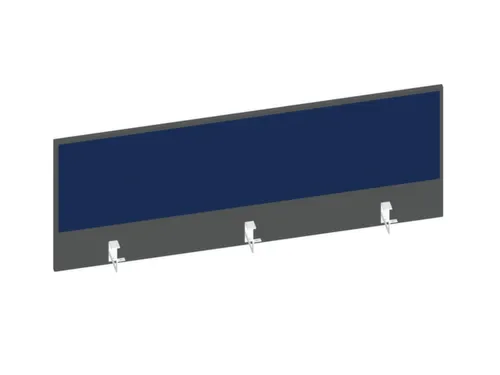 baliepaneel bureau aanbouw achter MS-donkergrijs BN6016-blauw 1400mm