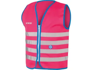 Fun Jacket Reflecterend Fluohesje Kind Roze Medium - 1