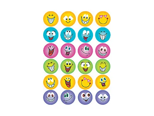 Sticker Etiket Herma 6818 Smiley Glitter Folie 24 stuks
