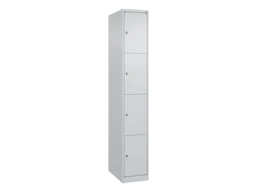 lockerkast HxBxD 1850x300x500mm 1x4vakken cil.-slot staand op vloer