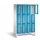 lockerkast 1850x1190x500mm 4x3 vakken Cilinderslot Poten, RAL5012