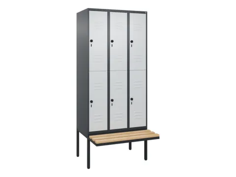 Dubbeldekse dekenkist,HxBxD 2120x900x815mm,3x2vak.,vak B 300mm