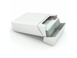 Kraft visitekaartdoosjes Wit 60x95x36mm