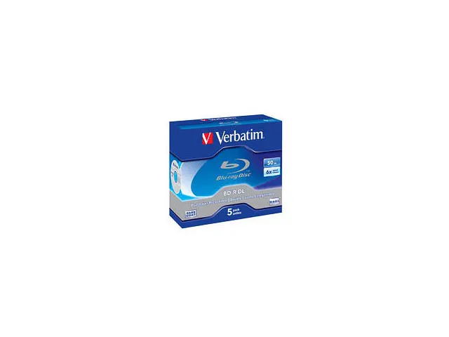 Blu-ray Disk Verbatim Speed 6x Dual Layer 50gb 5 Stuks