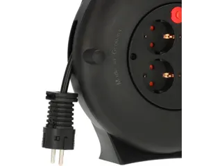 Brennenstuhl Vario Line kabelhaspel 4-voudig stroomhaspel 10m Zwart - 4