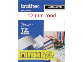 Labeltape Brother P-touch TZe-232 standaard 12mm rood op wit - 3