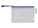 Pochette rangement Tarifold avec zip 175x125mm PVC bleu