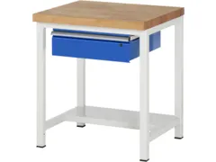 werkbank,HxBxD 840-1040x750x700mm,beukblad,draagverm. 1250kg,4voeten