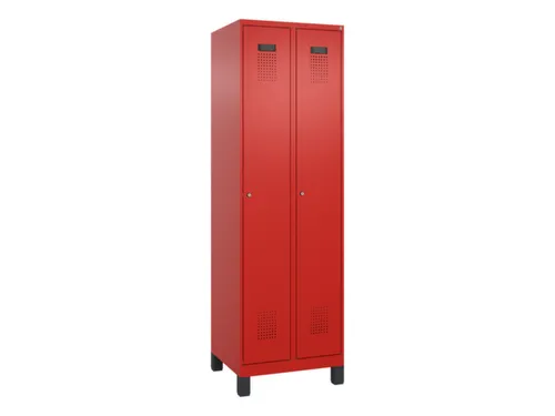 locker,HxBxD 1950x600x500mm,2vak,vak B 300mm,cil.-slot,voeten