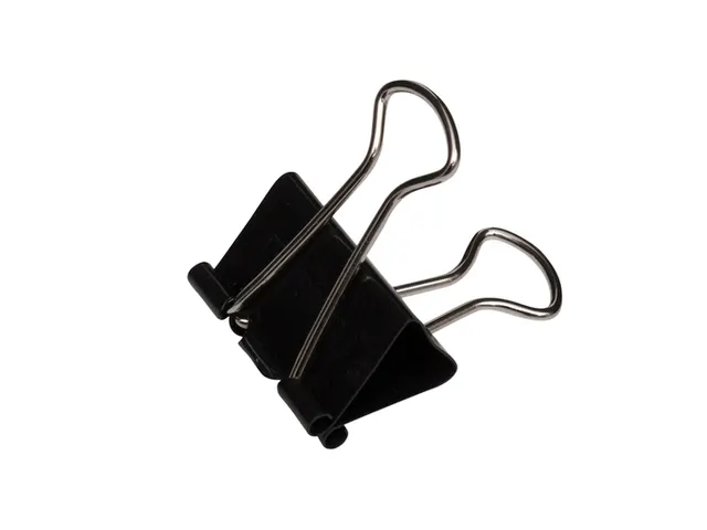 Papierklem MAUL 215 foldback 25mm capaciteit 9mm zwart