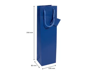 Cadeautas Sigel fles, ultramarijn blauw - 2