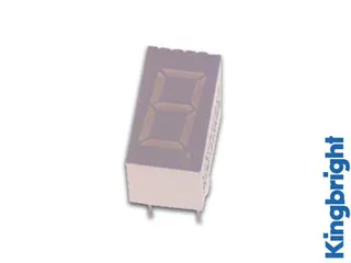 1-Digit Display 9mm Gemeenschappelijke Kathode Superrood - 1