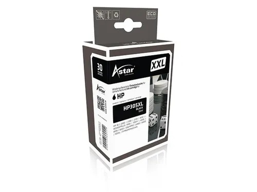 AS20261 Astar HP 305XL DJ Printkop Zwart XXL Rebuilt 700 Pagina's