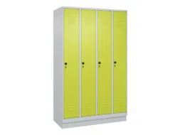 locker voor scheiding van kleding,HxBxD 1950x1200x500mm,4vak