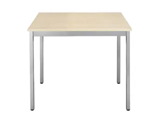Tafel Vierkant 70x60 Cm Rechthoekig Frame Aluminium Blad Esdoorn - 1