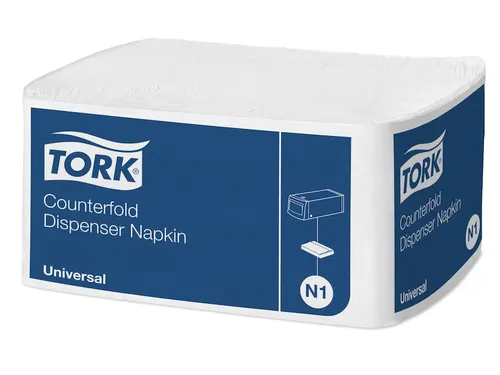 Tork 10935 Dispenserservet 30x33cm 1-laags Counterfold Wit 24x300st