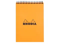 Spiraalblok Rhodia A5 lijn 160 pagina's 80gr oranje