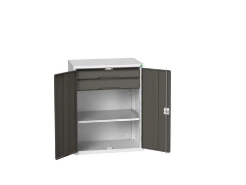 universele kast,HxBxD 1000x800x550mm,1xStalen bodem,2lade(n)