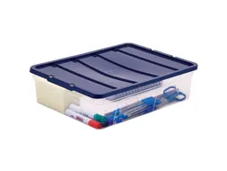 Opbergbox 12 Liter Transparant Blauw