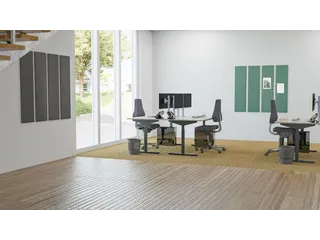 Akoestische PET-vilt wandtegels 30x120cm Petrol Groen 4 Stuks - 6