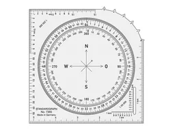 Kaarthoekmeter Standardgraph volledige cirkel gradenboog