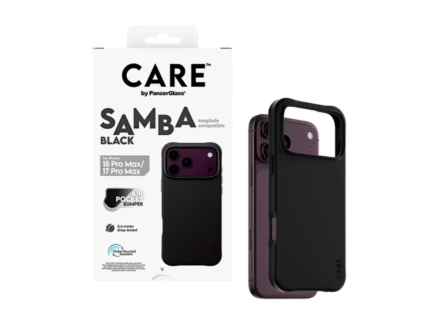 PanzerGlass CARE by Samba Case Black w. MagSafe iPhone 18 Pro Ma