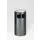 Afvalbak 75 liter HxØ 920x445mm 2inworpopeningen staal zilverkleurig