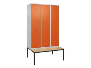 Dubbeldekse dekenkist,HxBxD 2120x1200x815mm,3x2vak.,vak B 400mm - 1