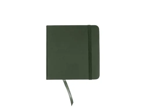 Schetsboek Kangaro 12x12cm forest green PU HC 80 vel 140gr roomwit met